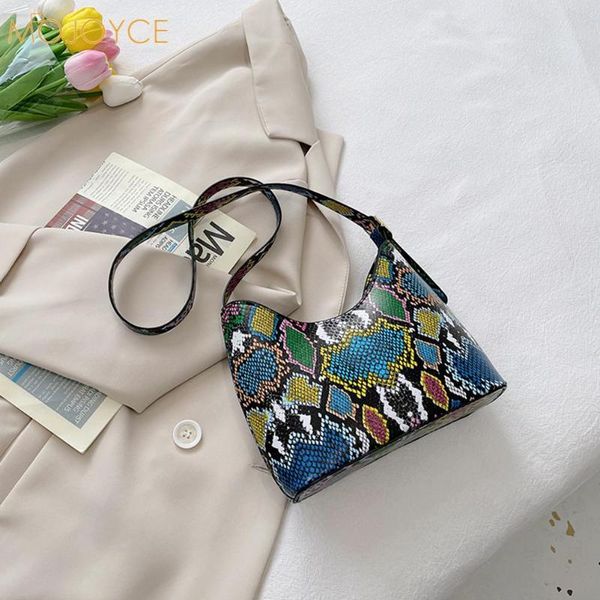 

evening bags fashion women snake pattern printing pu leather shoulder crossbody messenger bag casual ladies small hobos handbags purse