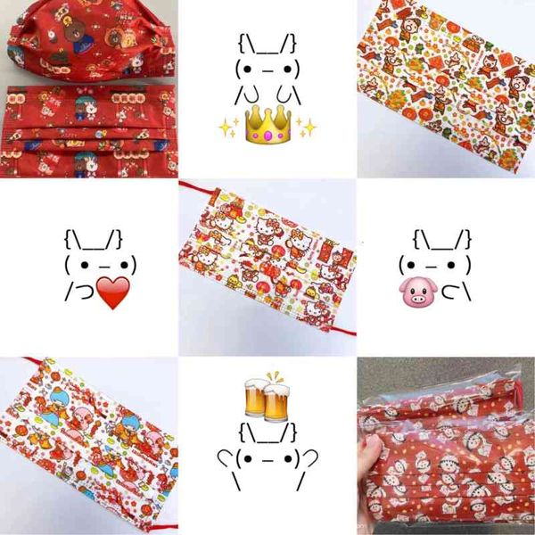 

printing children's year cartoon mixed mask 95 + meltblown facemask