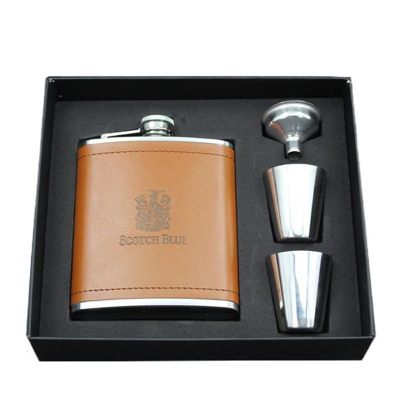 

flask flagon 7 oz. stainless steel wine pot, set, outdoor travel exquisite metal baijiu