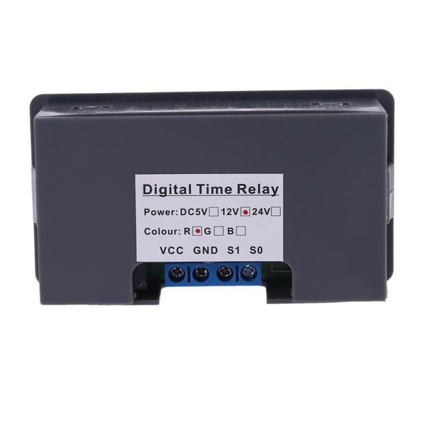 Temporizzatori DC 5V 12V 24V AC 110V 220V Relè digitale con ritardo di tempo Interruttore di controllo del timer del ciclo Temporizzazione regolabile