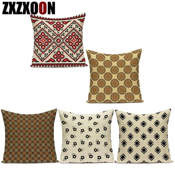 

cushion/decorative pillow decorative throw pillows case cover cotton linen nordic geometric mandala cushion for sofa living room decoration
