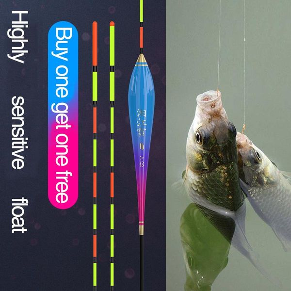 

fishing accessories 2pcs/lot 1river stream crucian carp floats composite nano deep water strong buoyancy buoy float set