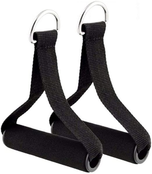 

exercise handle d-ring pull resistance tube foam padded fitness for bands & tubes