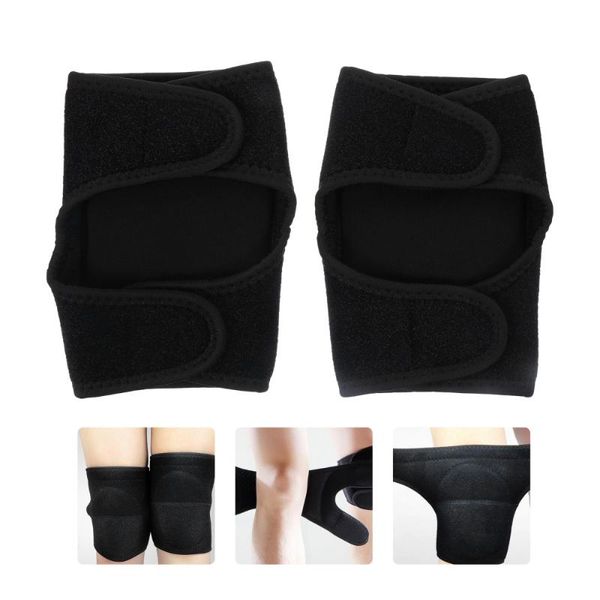 

elbow & knee pads 1 pair sports pad protective support brace protector (black), Black;gray