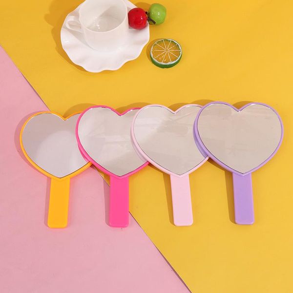 

eyebrow tools & stencils lovely peach heart handheld makeup mirror with handle compact mirrors for women