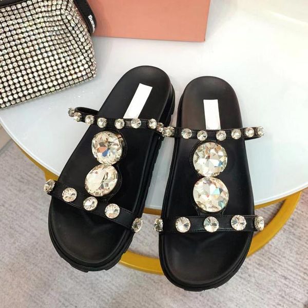 

slippers shoes women women's outer wear 2021 open toe flat-bottomed sandals, Black
