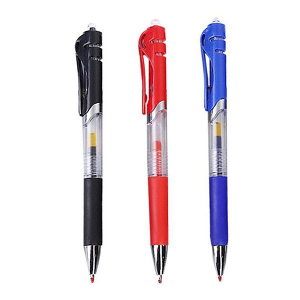 

gel pens pack of 5 transparent retractable pen set 0.5mm nib smooth writing