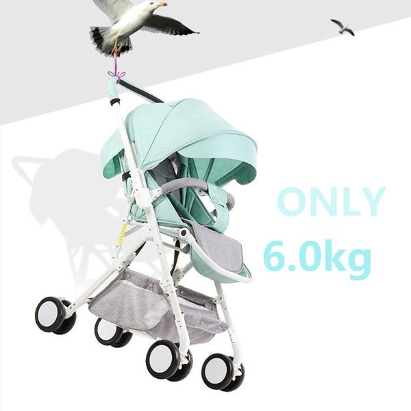 

ultra-light baby stroller portable foldable sitting reclining high landscape carriage umbrella pram strollers#