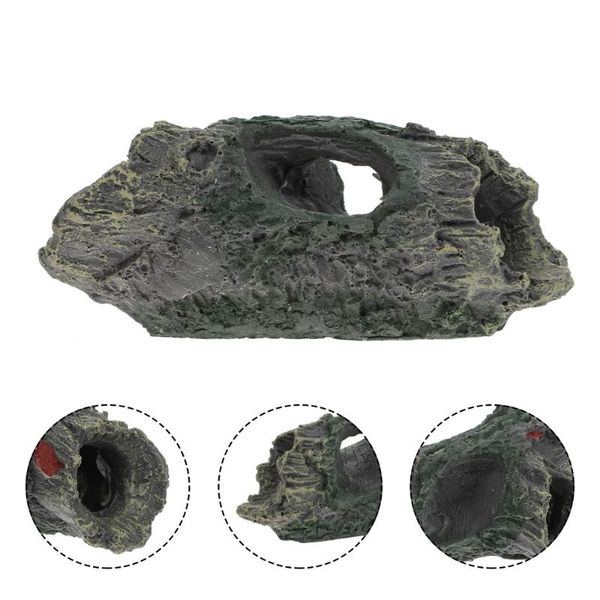 

decorations 1pc aquarium decoration home fish tank tree stump hideout place