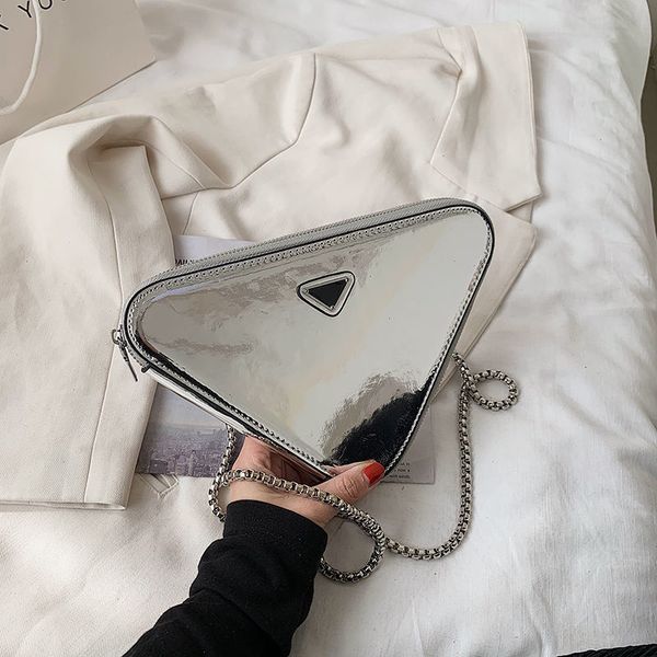 

personalized mirror triangle bag women's bag