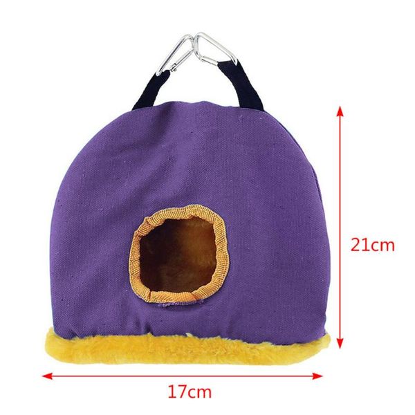 

1pc pet parrot nest plush soft warm winter hammock hanging bed cage for small animals bird cages