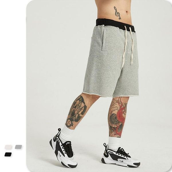 

shorts casual summer men fashion style high street slip-on invisible zip-up man bermuda beach men's, White;black