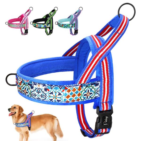 

winter no pull dog harness durable reflective pet warm dogs adjustable for small medium large collars & leashes