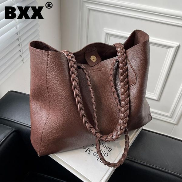 

evening bags [bxx]woman retro large capacity soft pu leather personality all-match crossbody shoulder bag fashion tide autumn 2021 gf1077