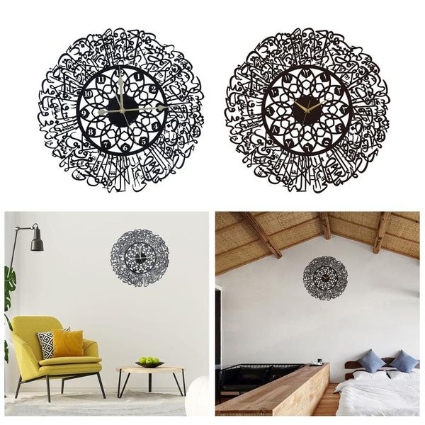 

wall clocks silence islamic calligraphy clock muslim for kids' room bedroom