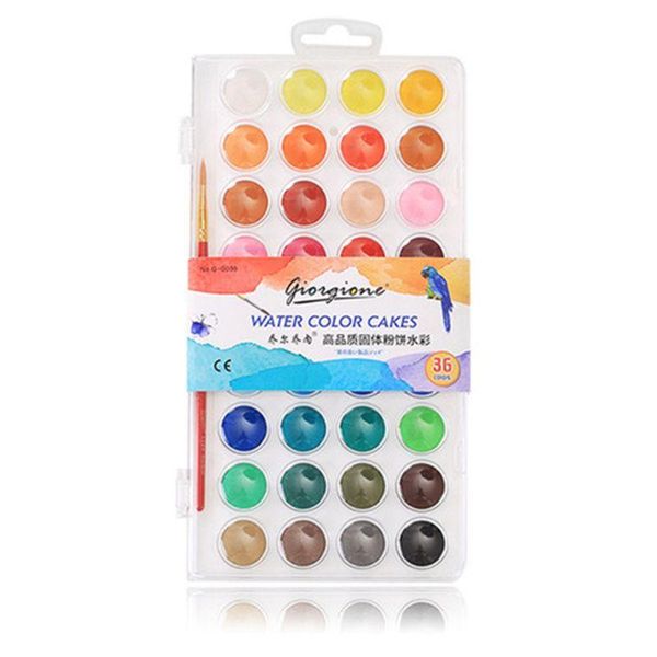 

color fundamental watercolor pain set with paint brush gift sets
