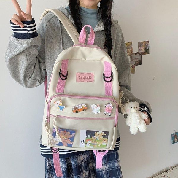 

enopella women backpack waterproof cute nylon female lady lapschoolbag college kawaii girl mochila travel rucksack