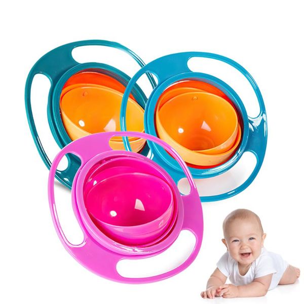 

cat toys universal gyro bowl practical design children rotary balance novelty umbrella 360 rotate spill-proof solid feeding dishes