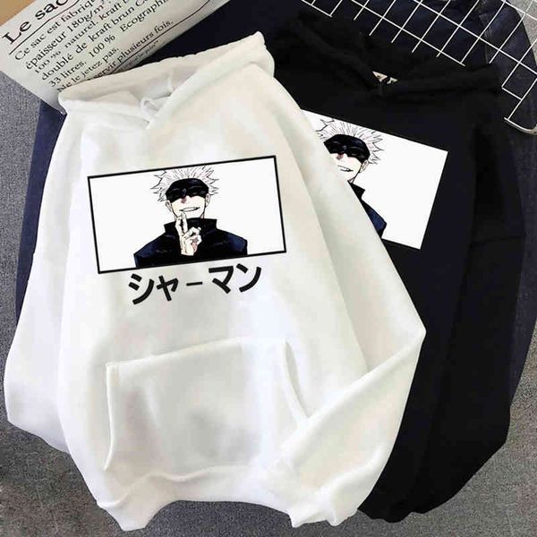 

satoru gojo sha hoodi pullovers long sv hoodie men, Black