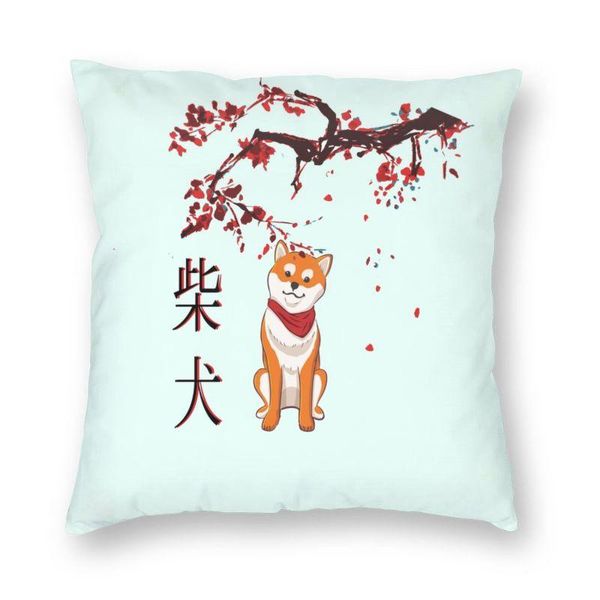 

cushion/decorative pillow cute japanese dog shiba inu cushion cover double-sided 3d printing throw case for car cool pillowcase home decor