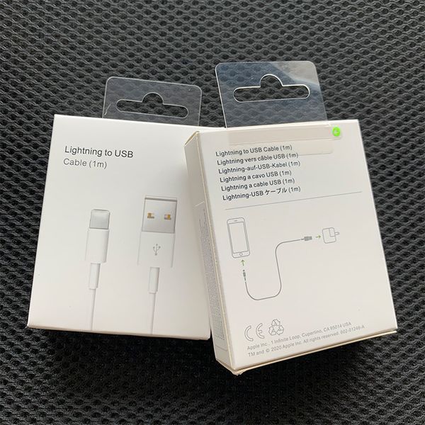

100pcs 6 generations origina for iphone 8plus xs max oem quality cables sync charge cable with package box data line