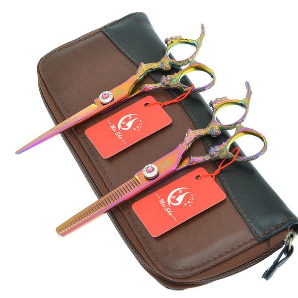 

hair scissors meisha 6 inch dragon handle set salon hairdressing cutting thinning shears barber haircut styling tools a0092a