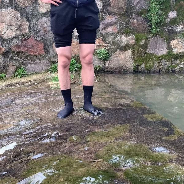 

sports socks mountaineering waterproof outdoor ski wading men's and women's breathable perspiration windproof warm, Black