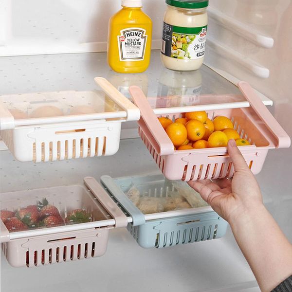 

storage bottles & jars plastic refrigerator box sliding shelf lower drawer rack kitchen fruit food