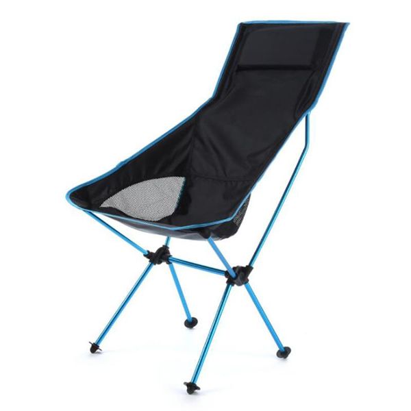 

lightweight portable camping chair outdoor folding backpacking high back camp chairs with headrest for picnic beach hiking furniture