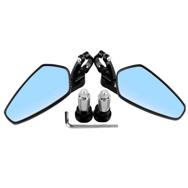 

motorcycle mirrors for aluminum 7/8 inch 22mm bar end side rear view mirror universal motorbike bike handlebar