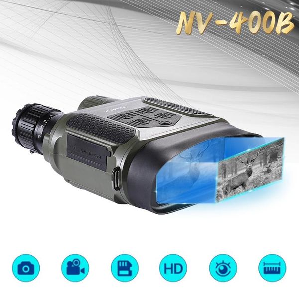 

telescope & binoculars infrared digital hunting night vision 2.0 lcd ultra-large display 400m 7x31 viewing camcorder nv400b optic