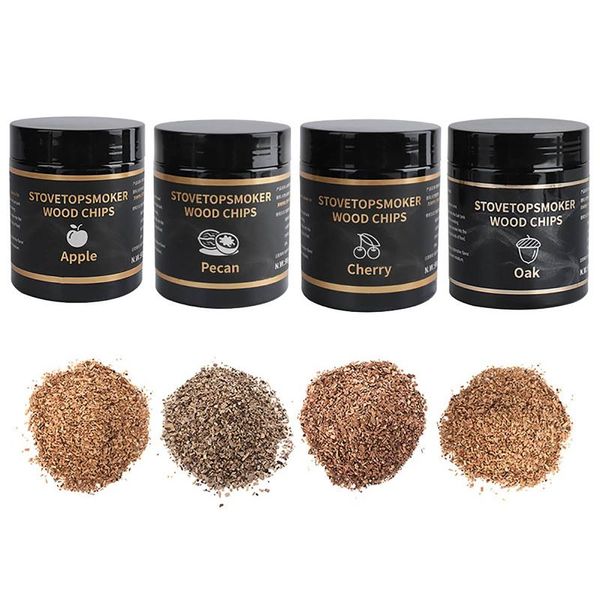 

tools & accessories bbq wood chips for smoking cooking apple cherry walnut sawdust 90g gun cold smoker generator refined