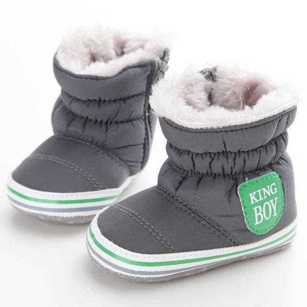 Scarpe da bambino invernali Stivali da neve caldi Scarpe calde Stivali in tessuto di cotone di marca per bambini G1023