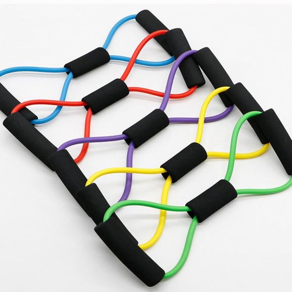 

hand grips gym stretcher man women chest expander yoga pilates sport fitness resistance 8 word rope workout muscle accessories