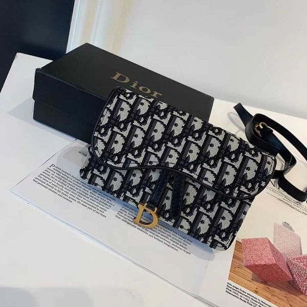 

2021 new canvas embroidered waist star same saddle slung women's bag fashion versatile wallet[finished on june 9] women luxurys designe