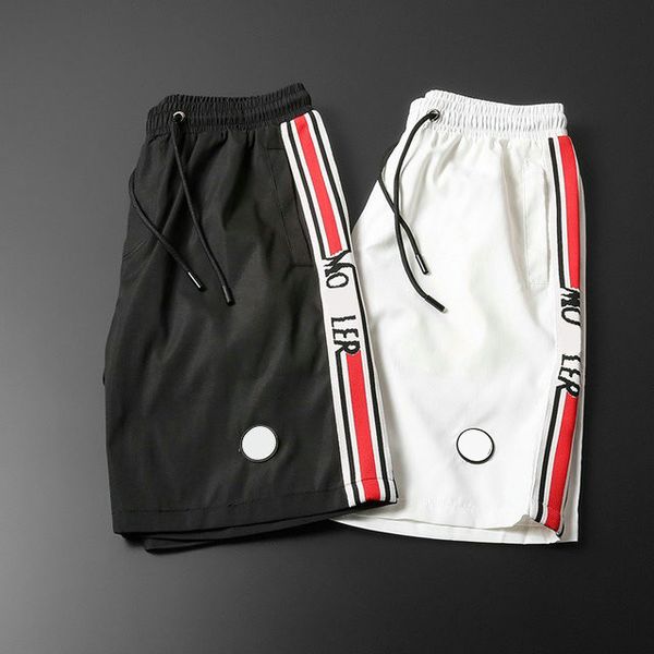 

2021 men's cotton athletic shorts summer thin breathable quick dry fashion loose 5 cent beach pants size m-3xl#7hsc019, White;black