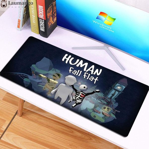 

mouse pads & wrist rests gamer girl pad gaming desk keyboard mat 400x900mm rubber natural human-fall-flat mause cute