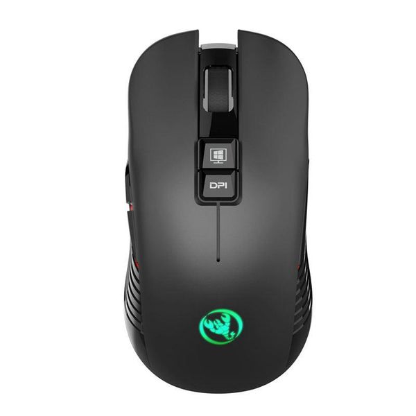 

hxsj t30 wireless gaming mouse 3600dpi rechargeable 7 color backlight breathing comfort gamer mice for computer desklaptop