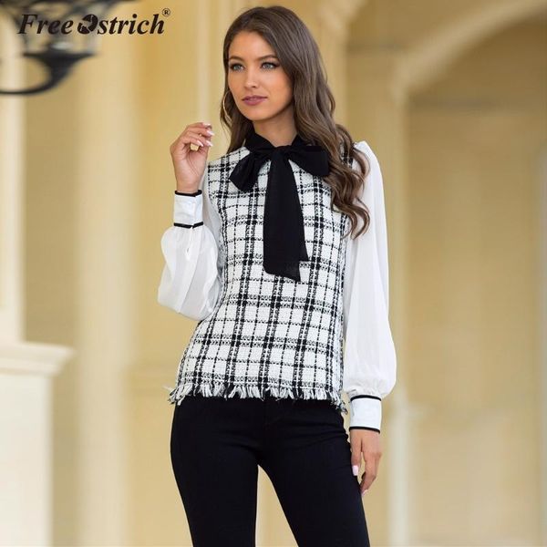 

ostrich blouse women clothes womens and blouses vintage long sleeve ladies streetwear tunic fashion clothing n30 women's & shirts, White