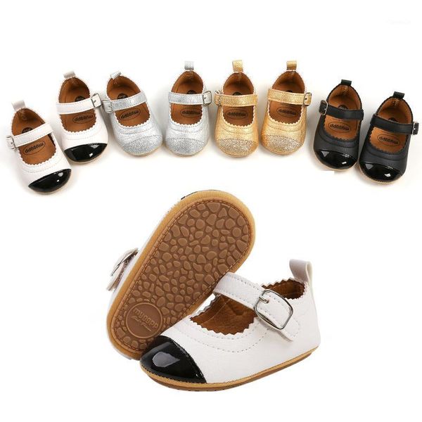 

first walkers born baby girls leather shoes patch color hook and loop toddler mary jane flats fasteners home casual sneaker