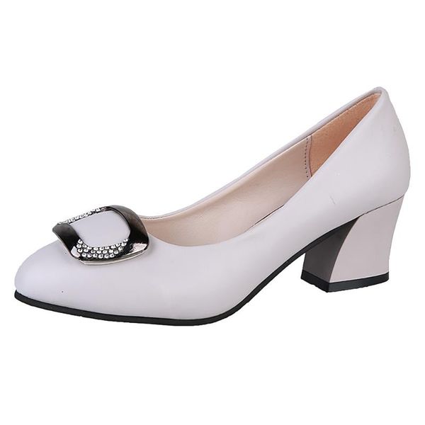 

dress shoes sagace woman metal ring crystal patent leather pointed toe high heel slip-on expensive four seasons, Black