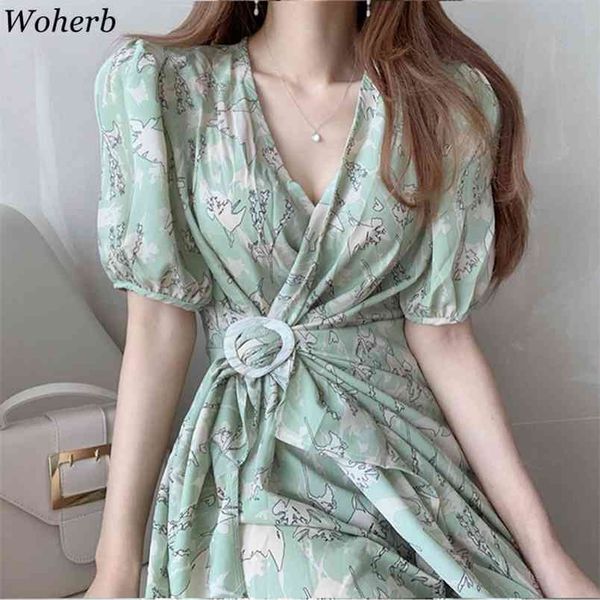 

gentle retro v-neck floral printing summer sweet a-line elegant french office lady loose women chic long dresses 210519, Black;gray