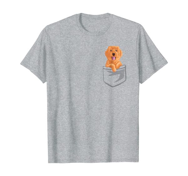 

cute golden doodle in your pocket t-shirt puppy gift shirt, White;black