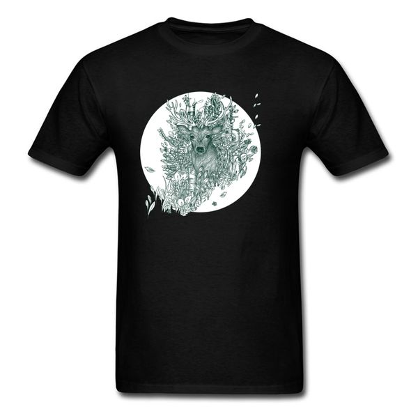 

ccccsportCool Tops & Tees Brand New Pure Cotton Labor Day O-Neck Deer T-Shirt Normal Elk Tee-Shirt Forest Stag Wholesale Drop Shipping, No print price