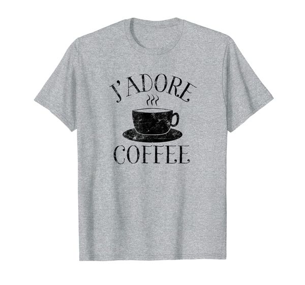 

J'Adore Coffee Cup Shirt Funny Gift Java Lover Caffeine T-Shirt, Mainly pictures
