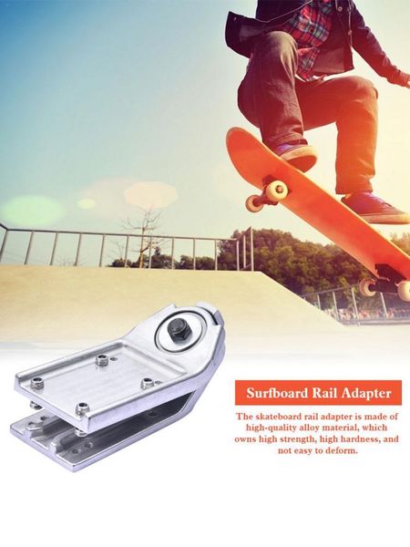 

skateboarding skateboard rail adapter durable surfboard spring bracket base land water bridge