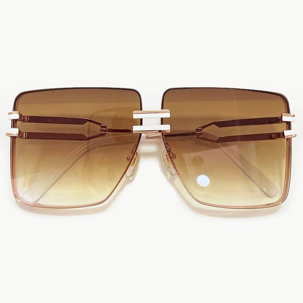 

sunglasses 2021 square rimless women designer summer glasses fashion sun for men eyewear, White;black