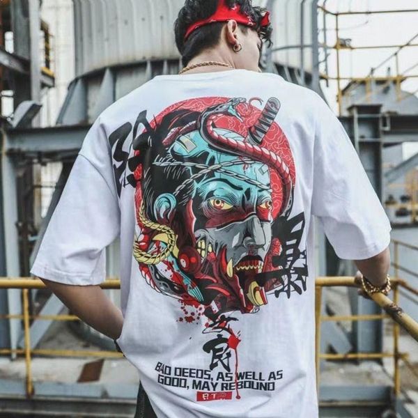 

men clothes japan t-shirt summer fashion short sleeve clothing mens oversized t-shirts funny hip hop rap urban streetwear m-5xl men's, White;black