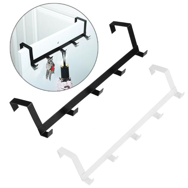 

hooks & rails over-the-door metal hanger storage rack home living hanging shelf coat hat towel bag holder organizer behind door/on wall