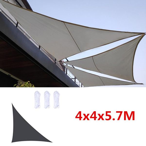 

shade 4x4x5.7m sun sail home outdoor garden waterproof canopy patio plant cover uv block awning decor sunshade right triangle